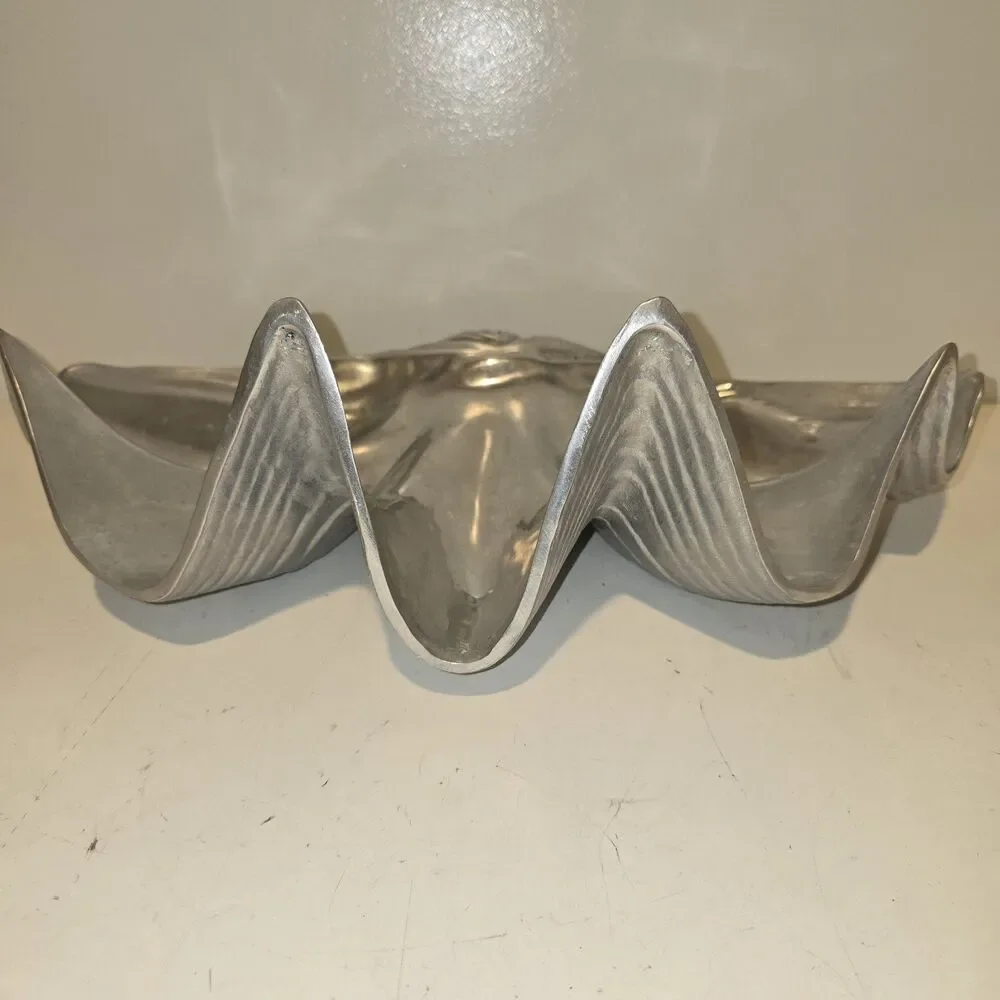 Vintage Clam shaped Bruce Fox Design Wilton Armetale Serving Platter